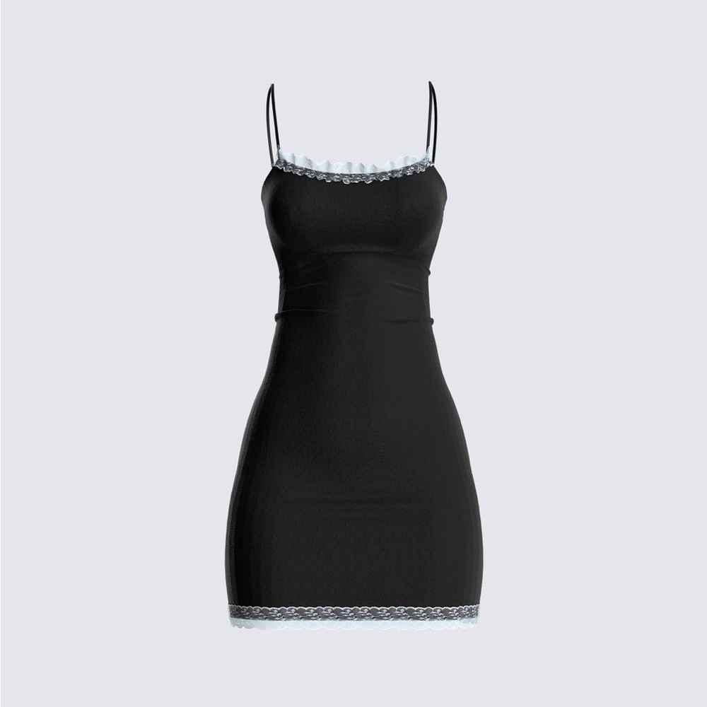 Black mini dress
